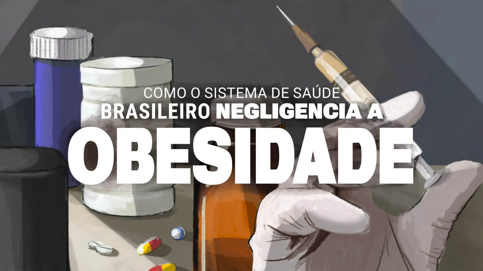Arte colorida para especial obesidade - Metrópoles