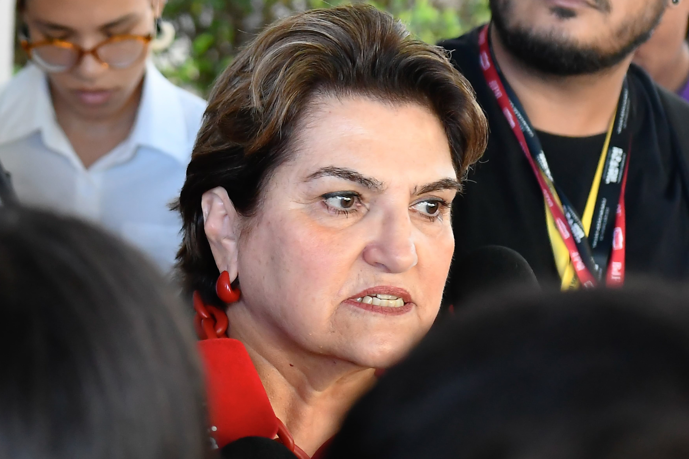 Ministra das Mulheres conversa com Tabata sobre o PL da Misoginia 9 Márcia Lopes, nova ministra das Mulheres, concedendo coletiva