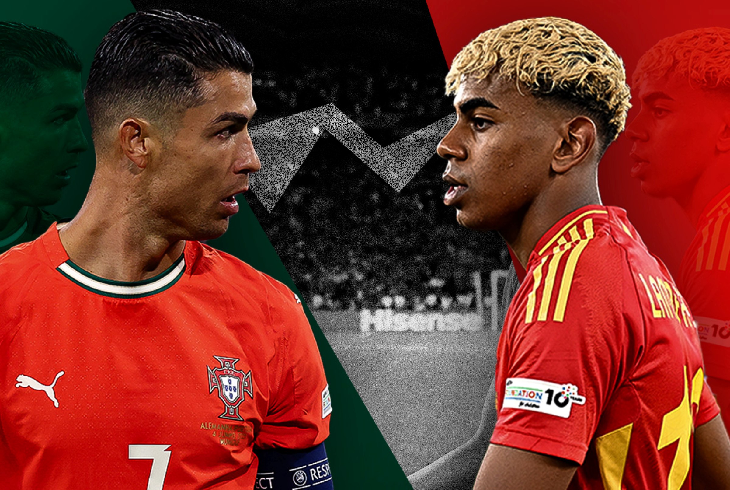 Yamal e Cristiano Ronaldo ficam frente a frente por vaga nas quartas