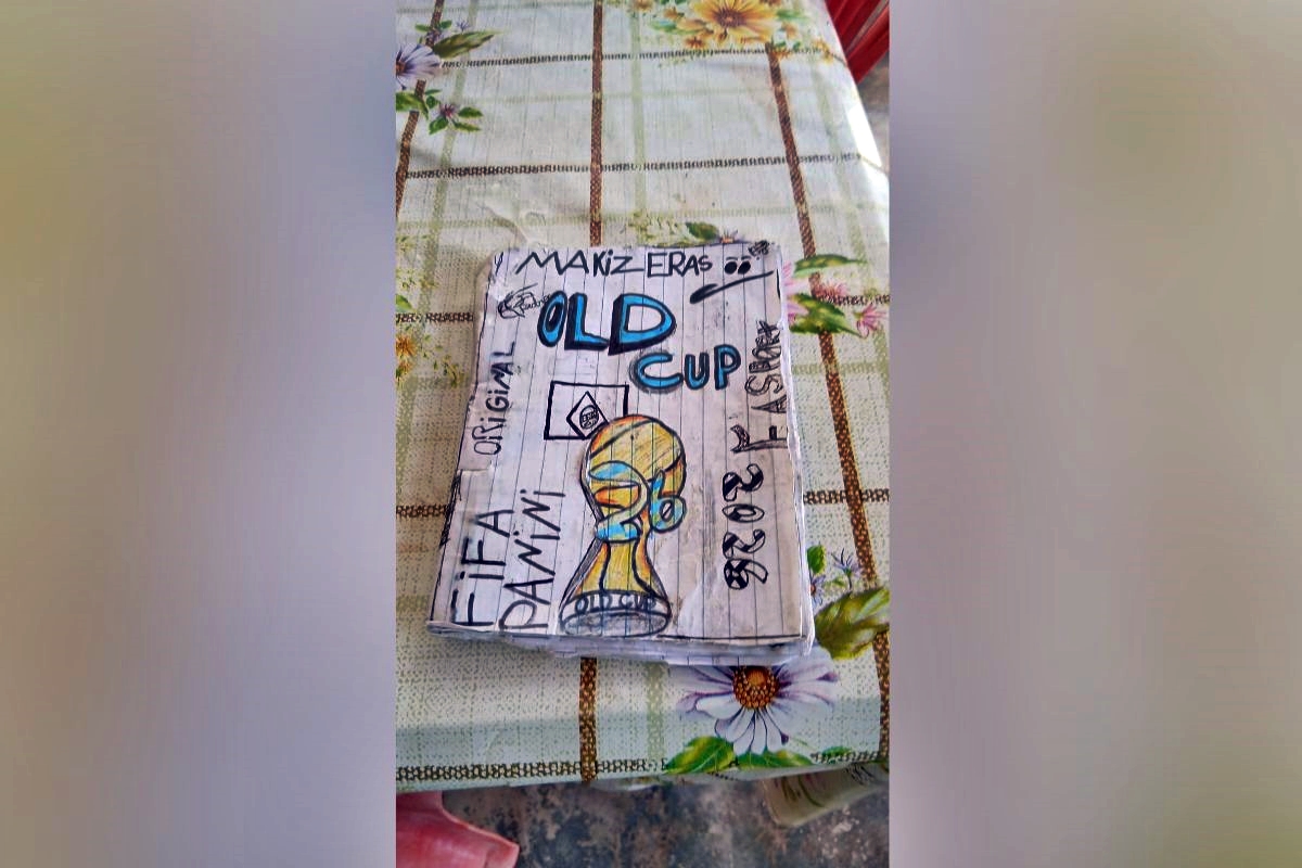 Menino de 11 anos desenha o próprio álbum da Copa no Sertão da PB