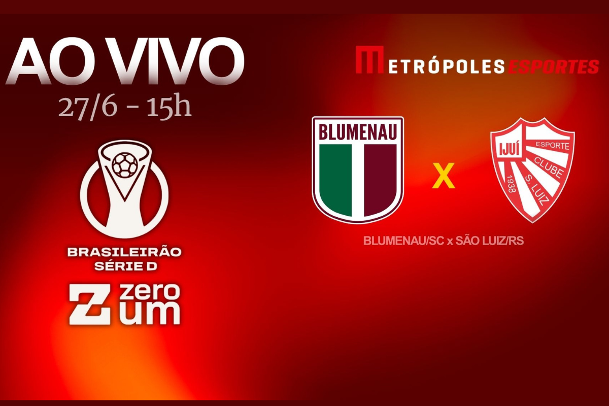 Série D ZeroUm: Metrópoles transmite Blumenau-SC x São Luiz-RS ao vivo
