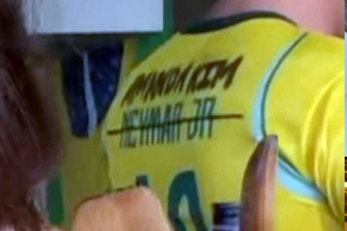 Amigo de Amanda Kimberlly usa camisa de Neymar Jr. com nome riscado