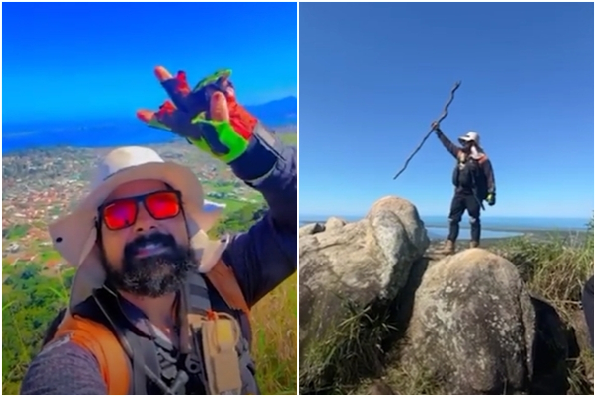 Trilheiro Caio Rocha Aguiar Arrabal, de 44 anos., que morreu ao cair da Pedra do Macaco, em Maricá, Rio - Metrópoles