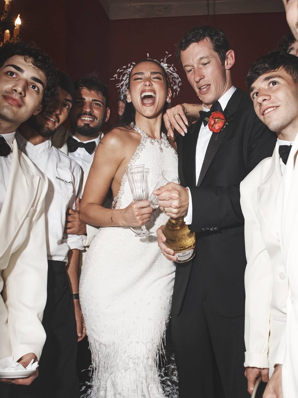 casamento dua lipa vestido chanel - metrópoles