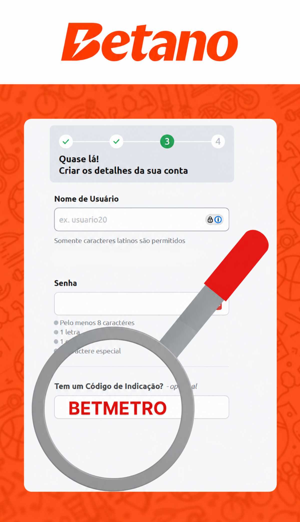 codigo de indicacao betano BETMETRO