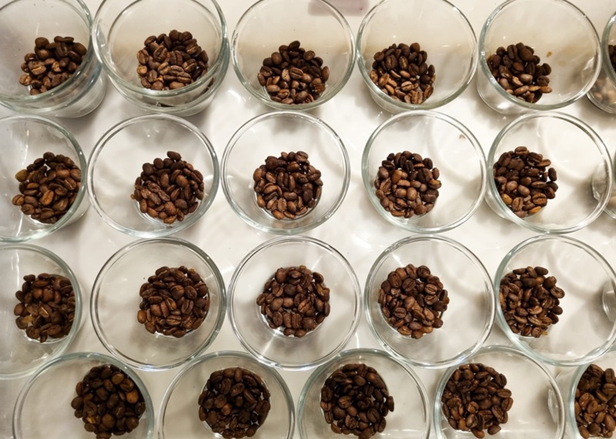 grãos de café