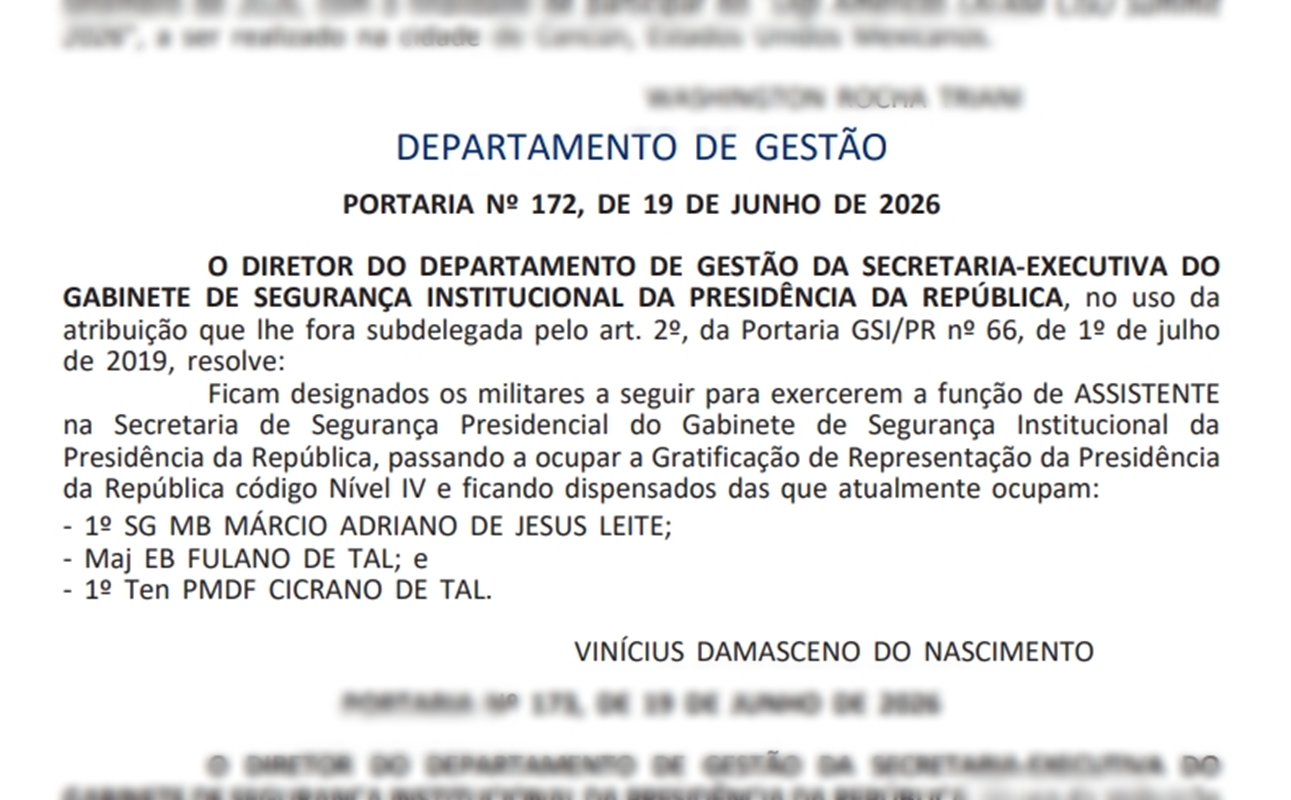 Publicação no DOU - Metrópoles