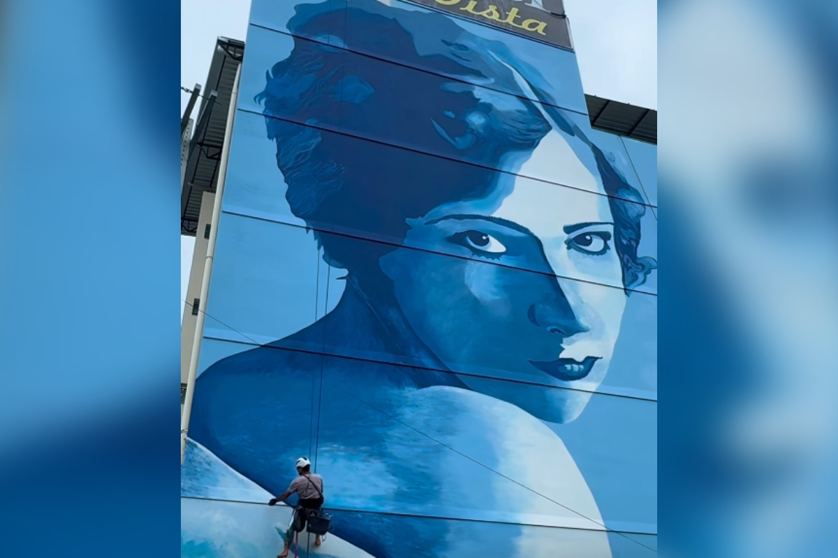 Mural Gigante Celebra Eva Nil, Ícone Esquecido do Cinema Mudo Brasileiro