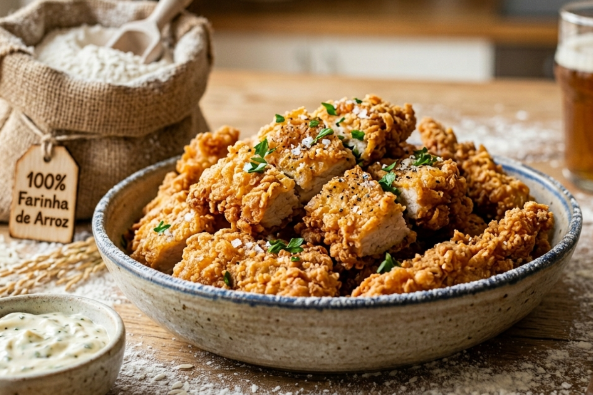 Amido e vinagre deixam o frango frito muito mais crocante, ensina chef