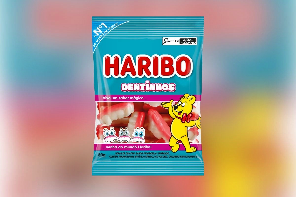 Bala Haribo versão dentinhos
