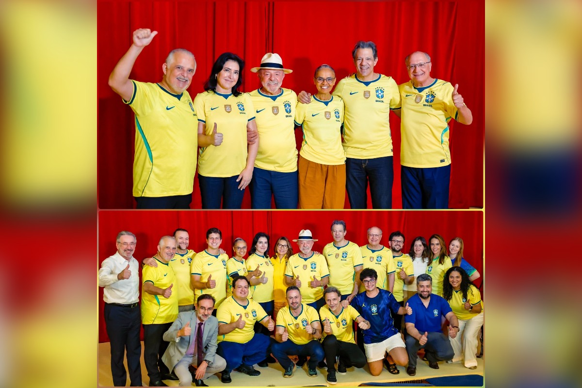Lula e aliados assistem jogo do Brasil: “Orgulho de vestir essa camisa”