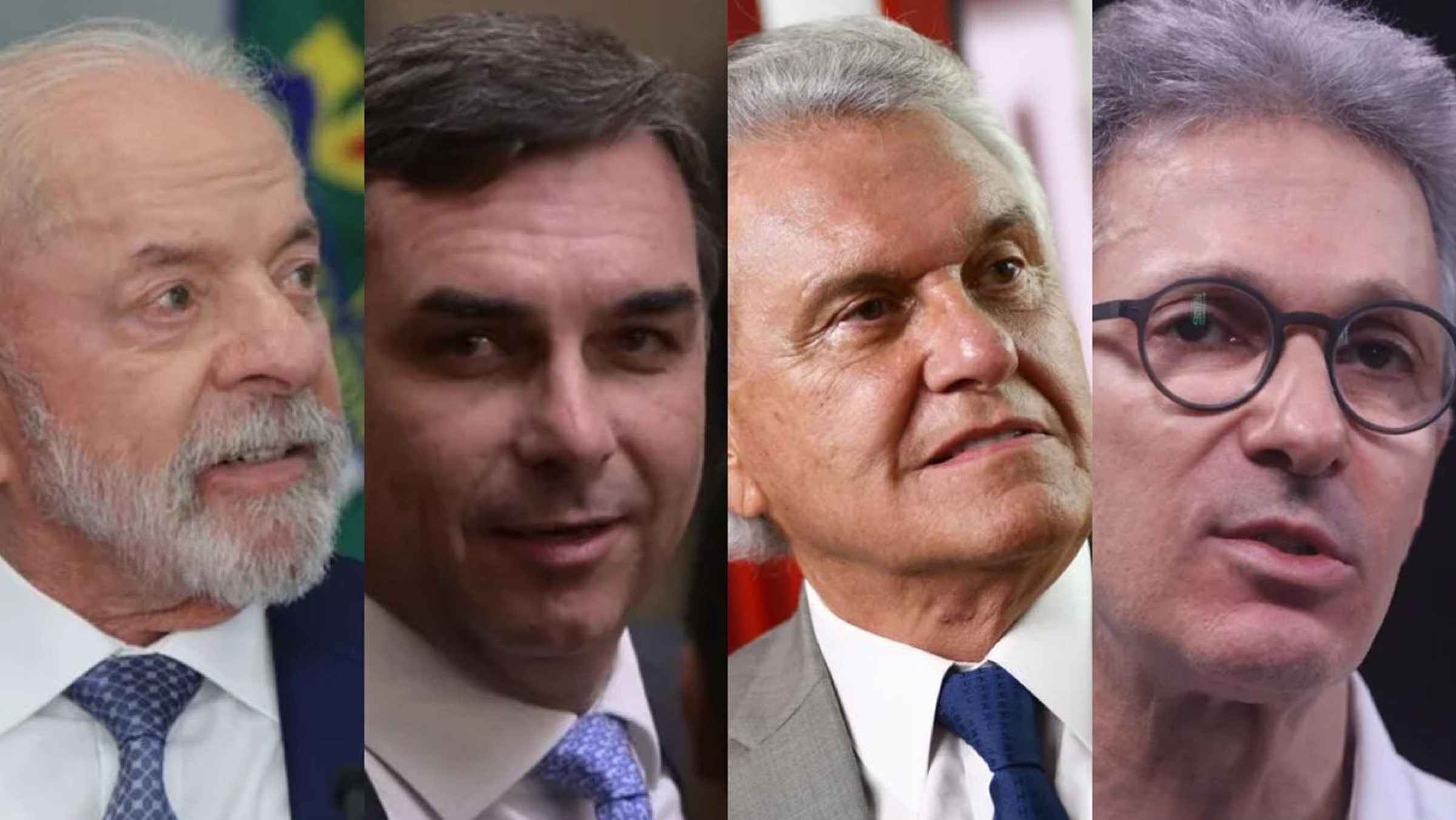 BTG/Nexus: Lula lidera 1º turno e empata com Flávio e Caiado no 2º