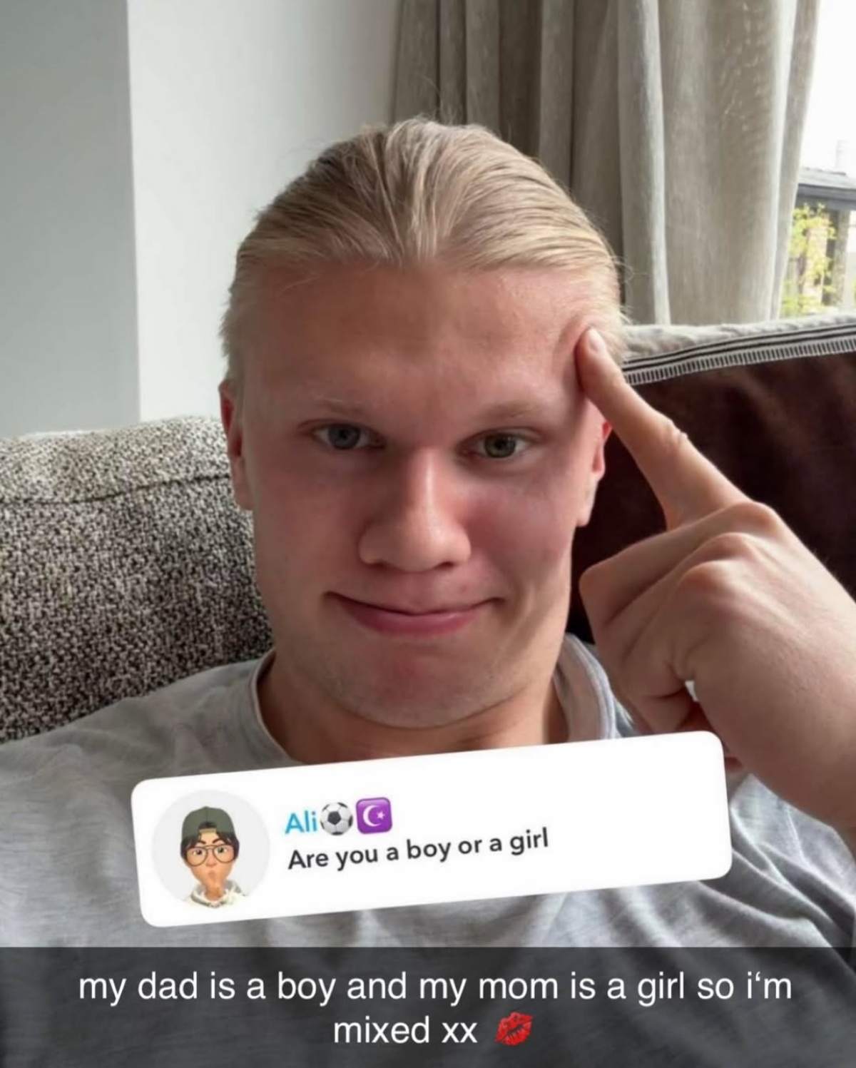 foto com cor. memes erling haaland - metrópoles