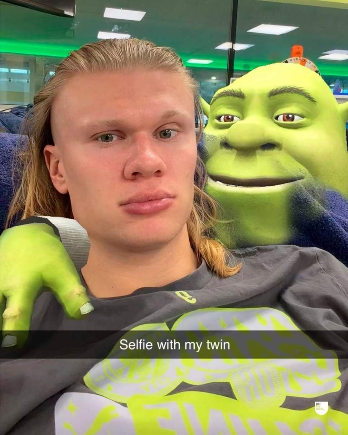 foto com cor. memes erling haaland - metrópoles