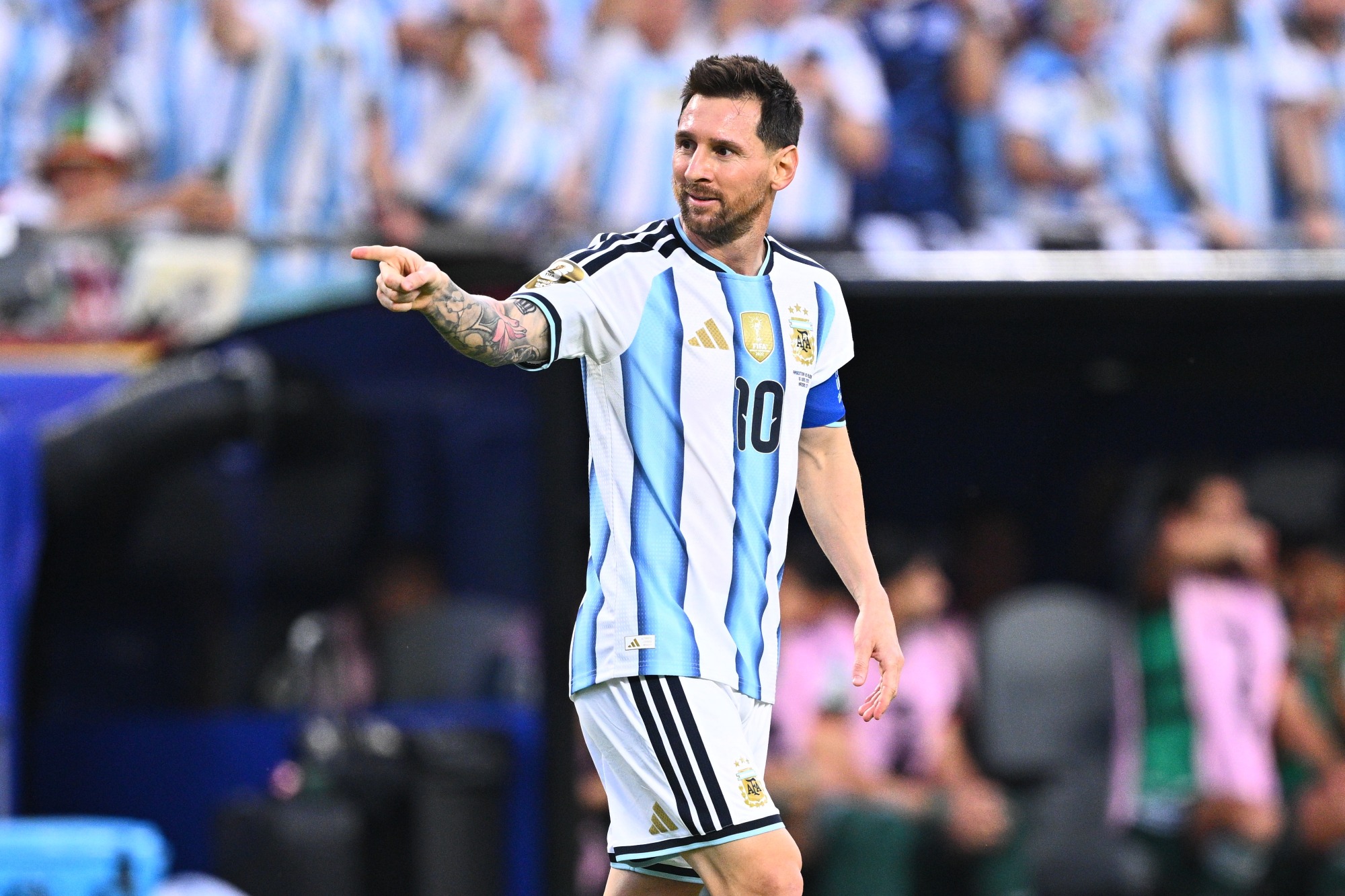Messi em ação pela Argentina