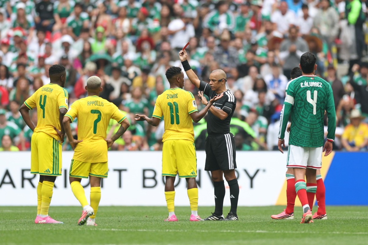Jogo México x África do Sul durante a Copa do Mundo