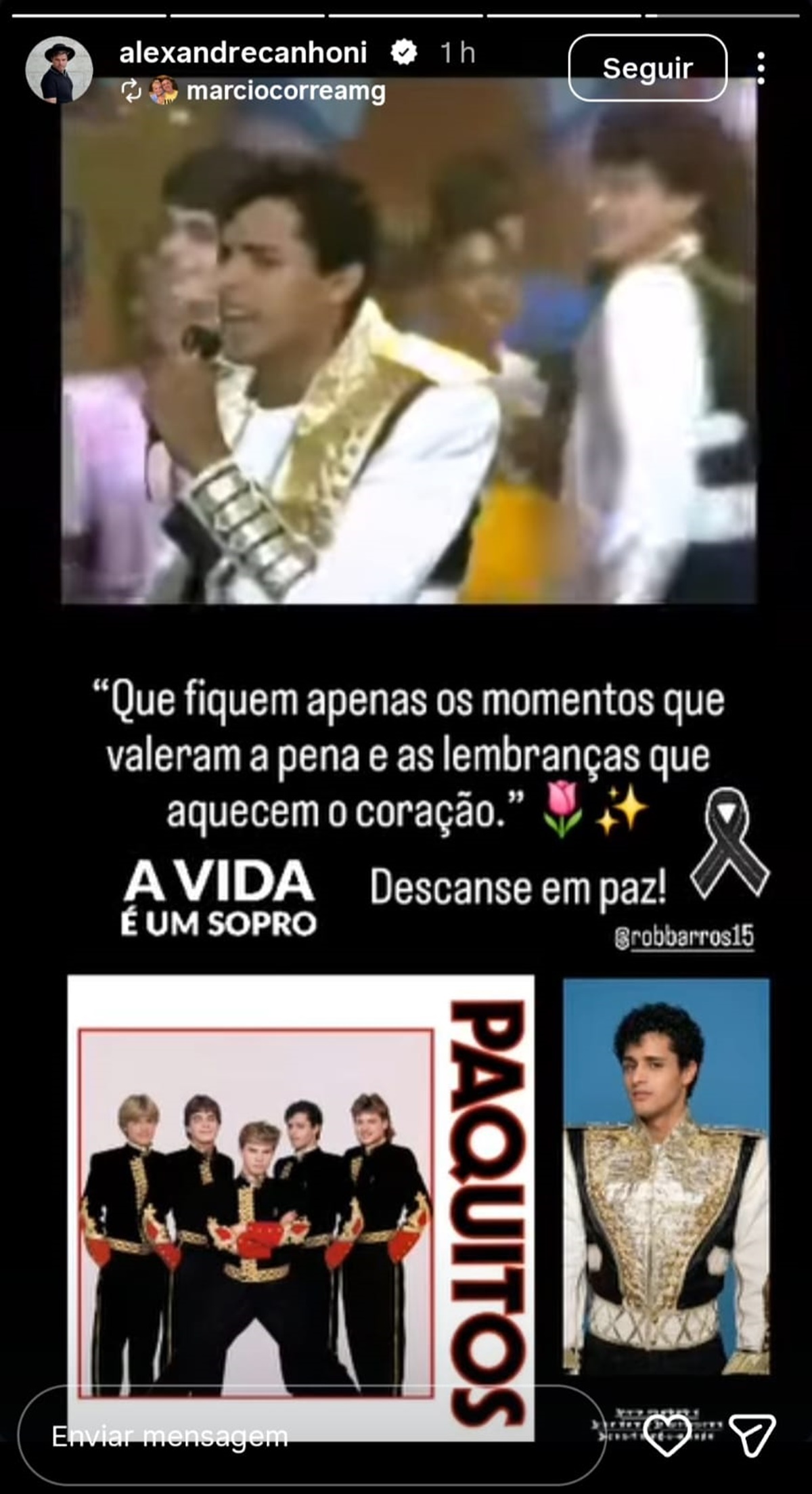 Marlene Mattos revela mensagem enviada à viúva do ex-paquito Rob 31 Robson Barros na Xuxa