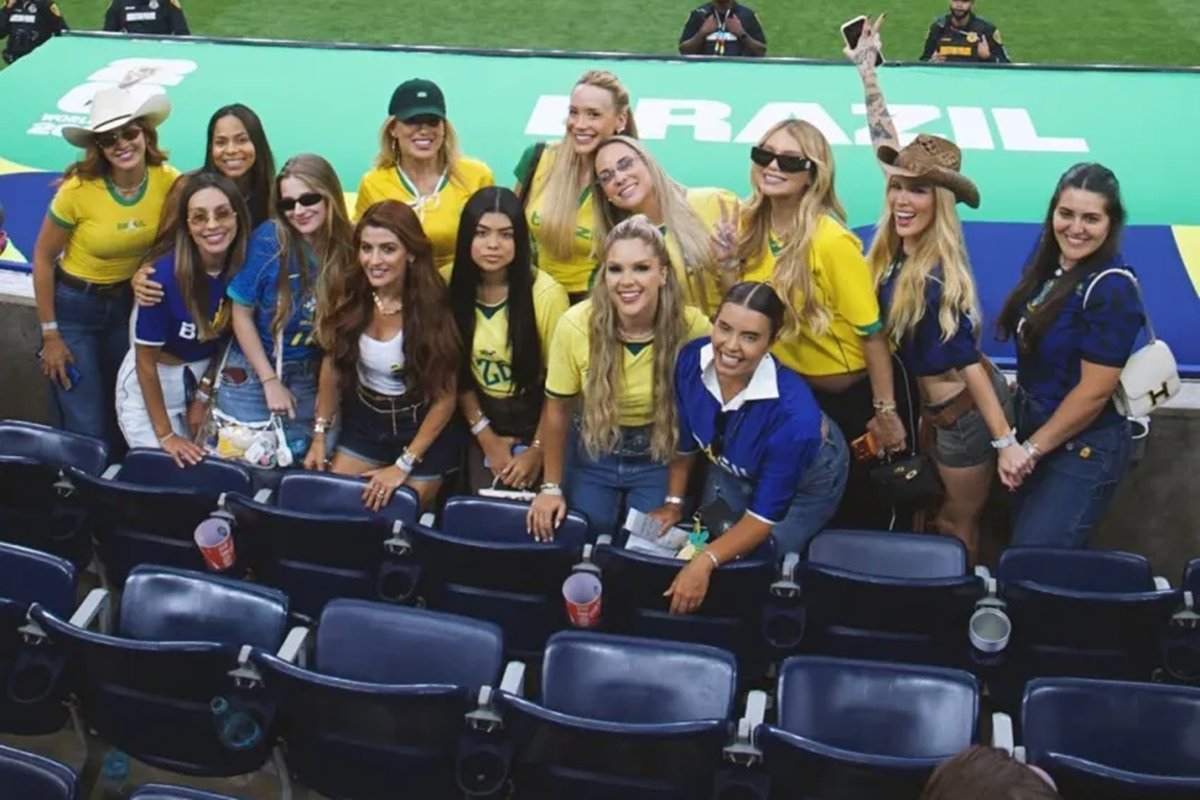 Bruna Biancardi é criticada após ausência em foto das esposas da Seleção