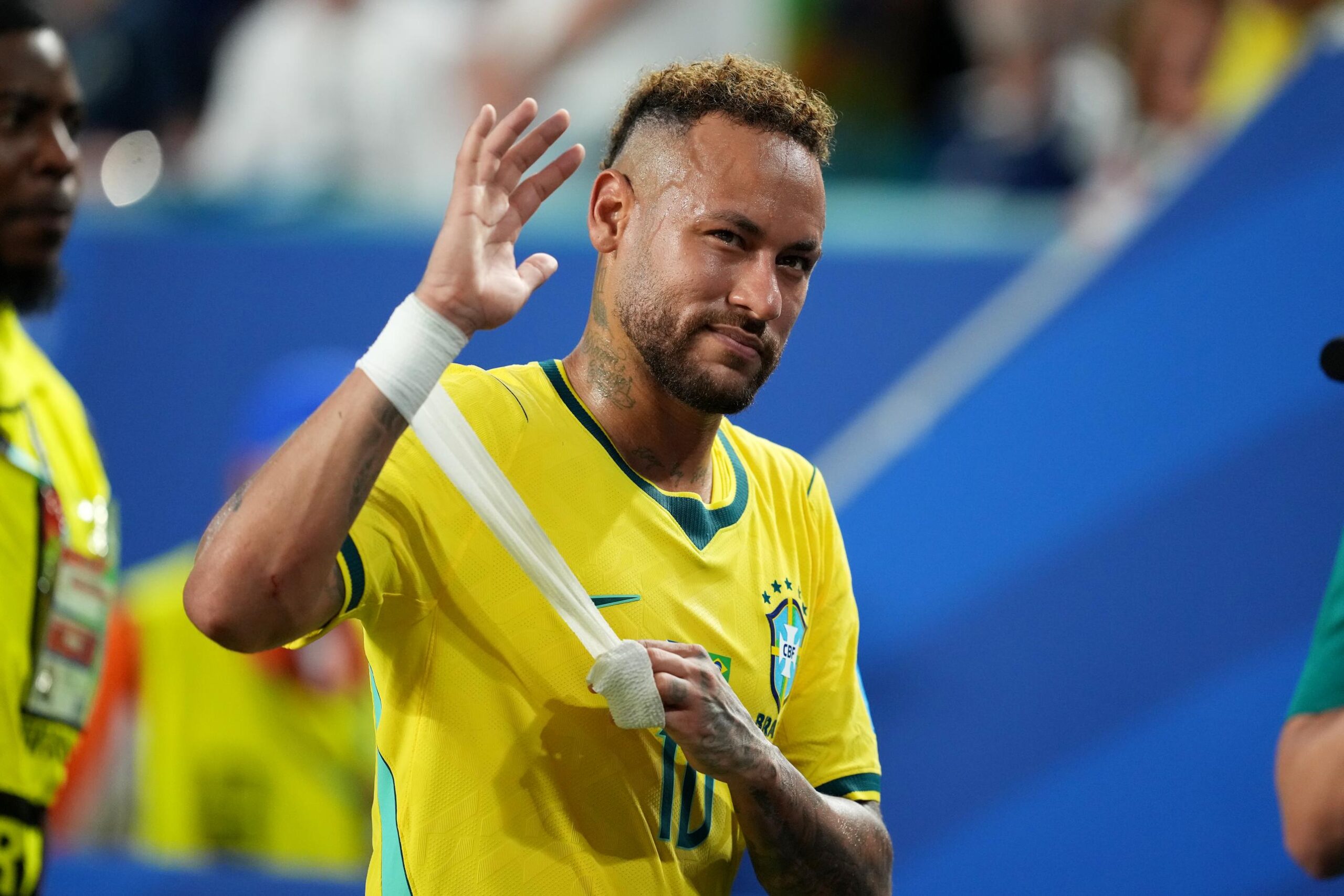 Neymar em ação pela seleção brasileira