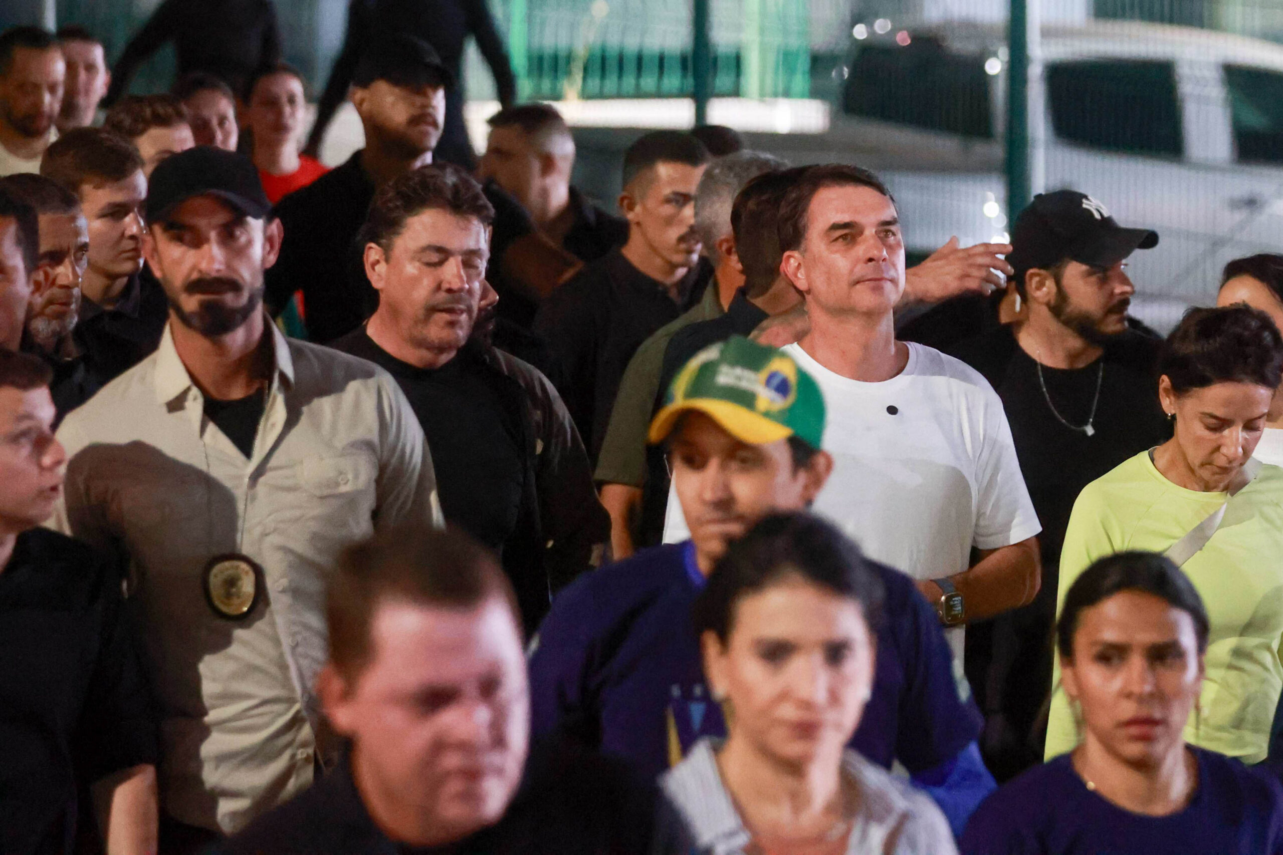Durante a romaria em Trindade