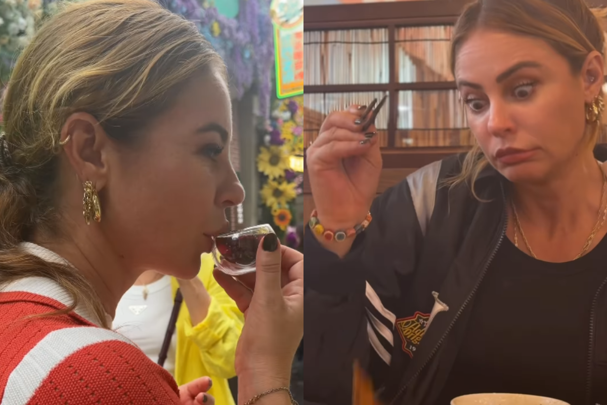 Paolla Oliveira "supera paladar infantil" ao provar comidas da China