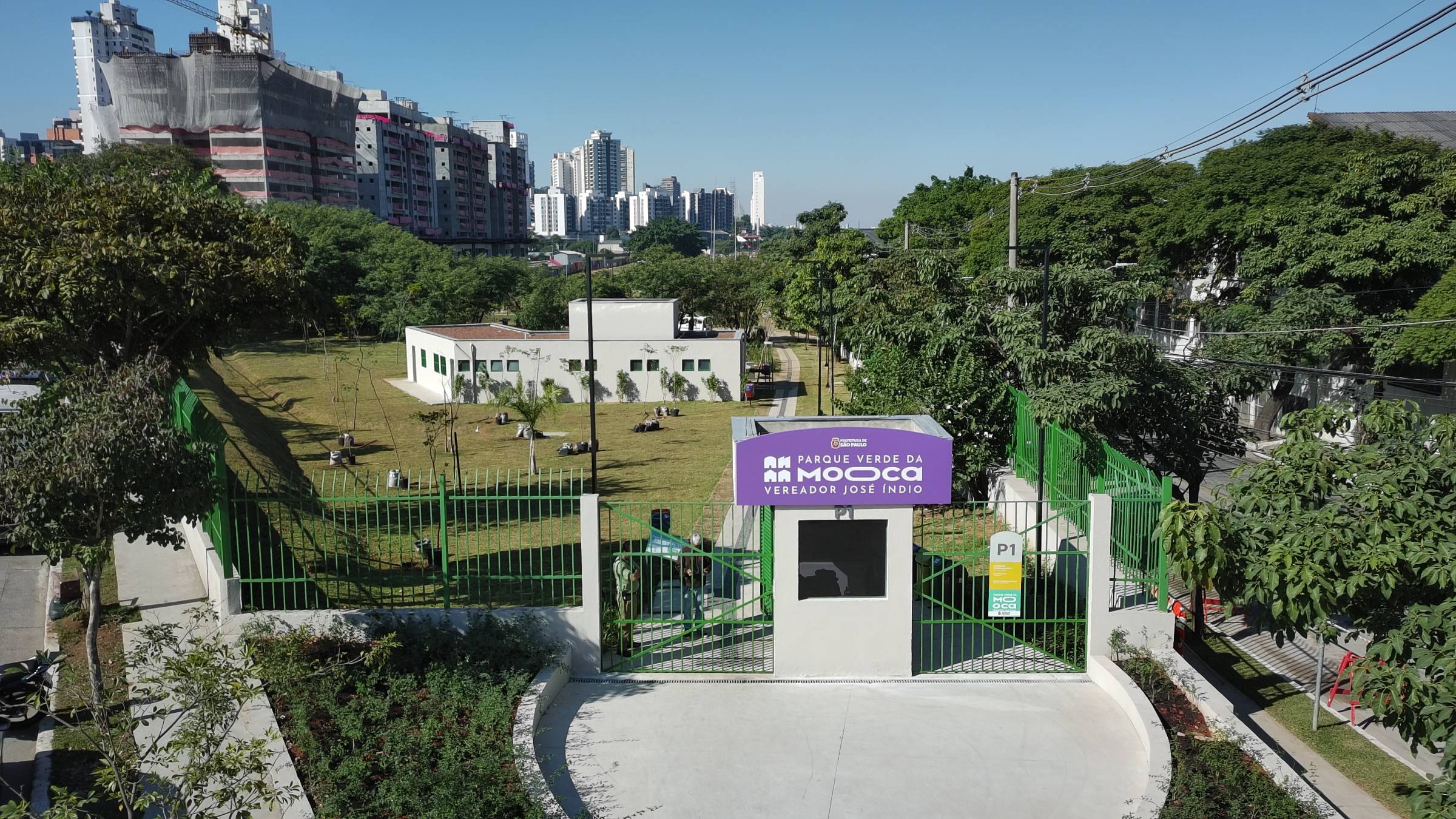 Fotografia colorida mostrando o Parque da Mooca Vereador José Índio-Metrópoles