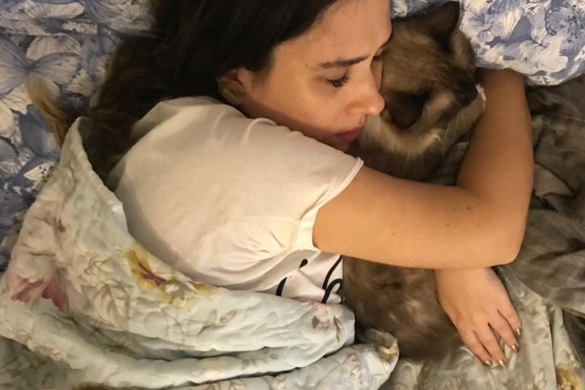 Chico descansando ao lado da família