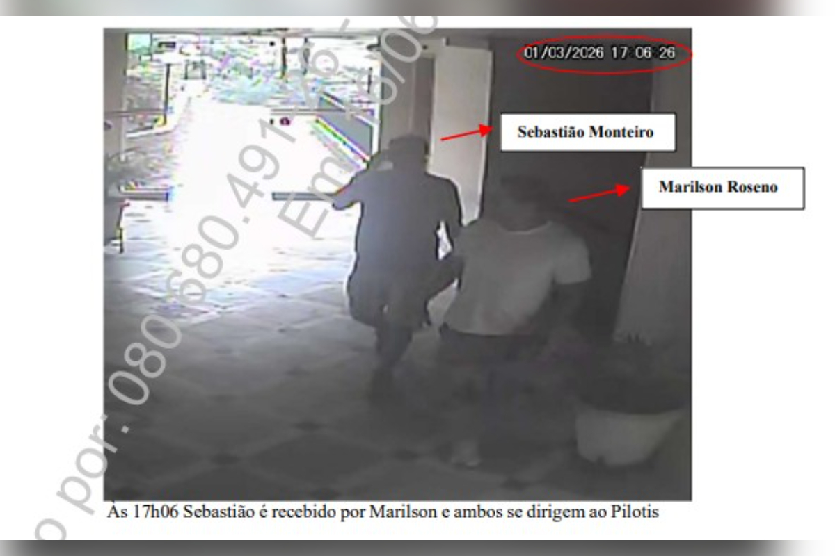 Caso Vorcaro: Sebastião Monteiro e Marilson Roseno em pilotis de prédio em BH