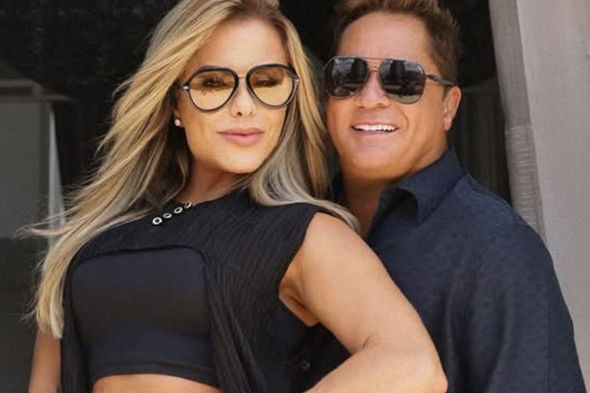 Leonardo diz que vai deletar o Pix: "Dá muito trabalho" 14 Poliana Rocha e Leonardo no Dia dos Namorados
