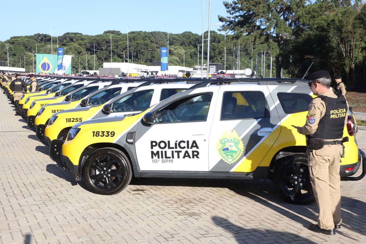 Paraná se torna referência nacional em segurança pública 15 Novos veículos integram o policiamento
