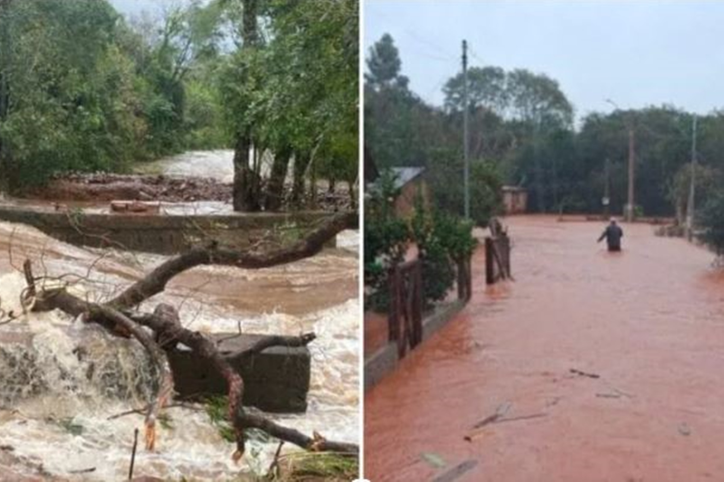 Chuvas fortes interditam estradas e causam prejuízos no RS