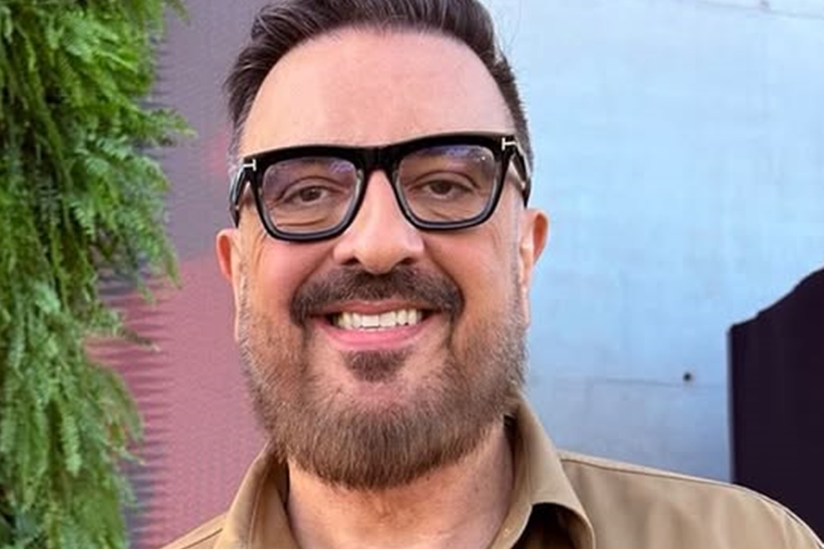 Rodrigo Carelli em evento de divulgação