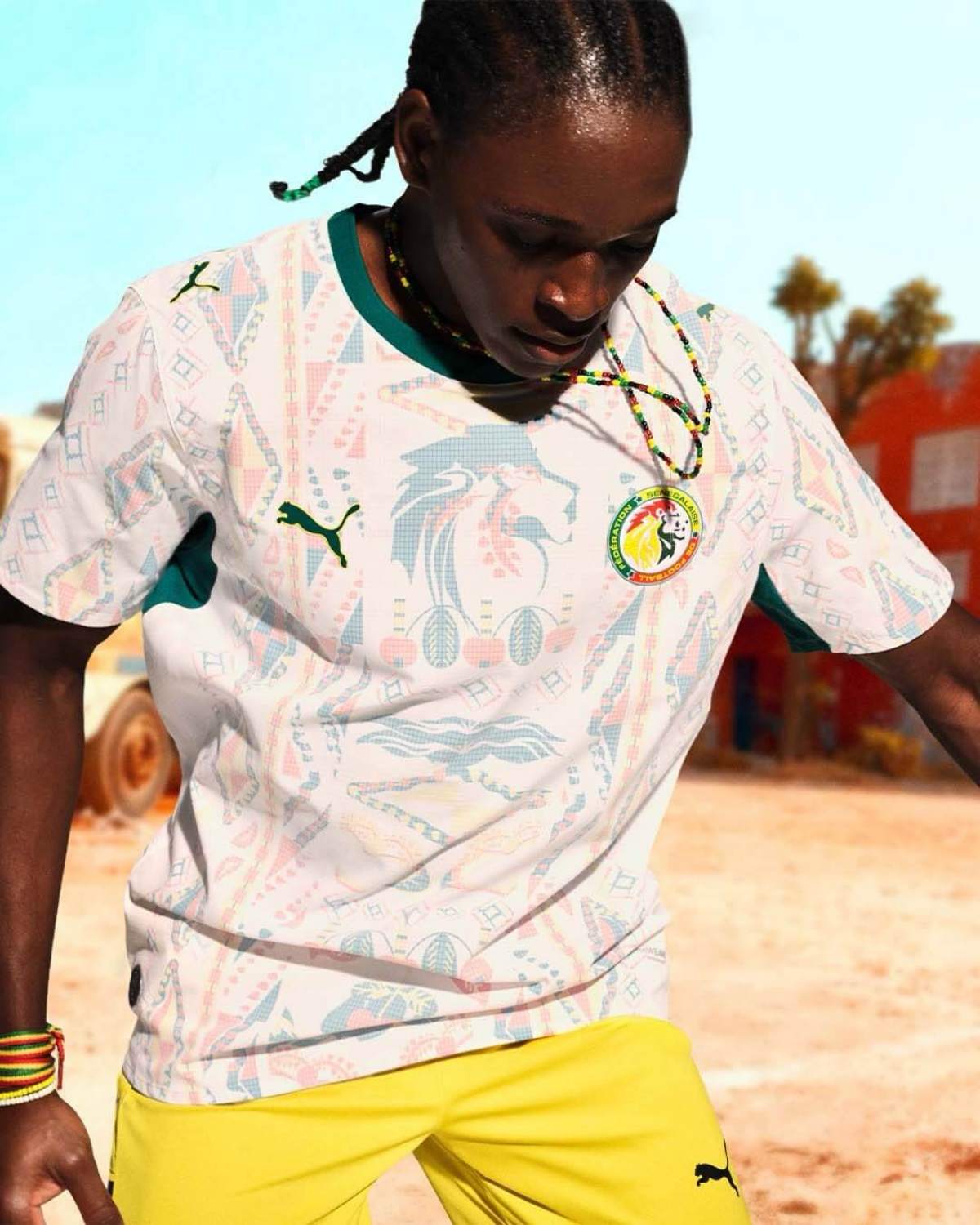 foto com cor. uniforme de senegal para a copa do mundo 2026 - metrópoles