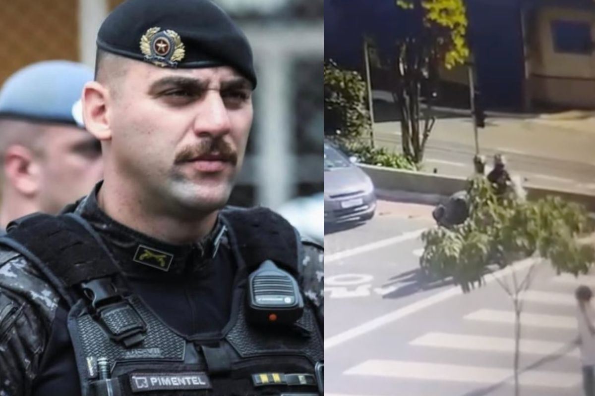 Veja momento em que tenente da Rota foi baleado na cabeça em semáforo