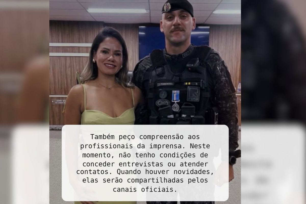 Tenente da Rota passa por traqueostomia e segue em estado grave na UTI 18 Irmão de Eloá Pimentel com a esposa