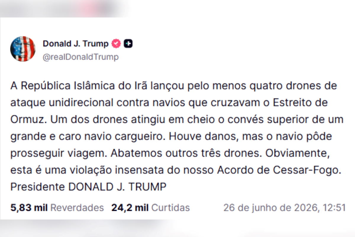Trump acusa Irã de violar cessar-fogo