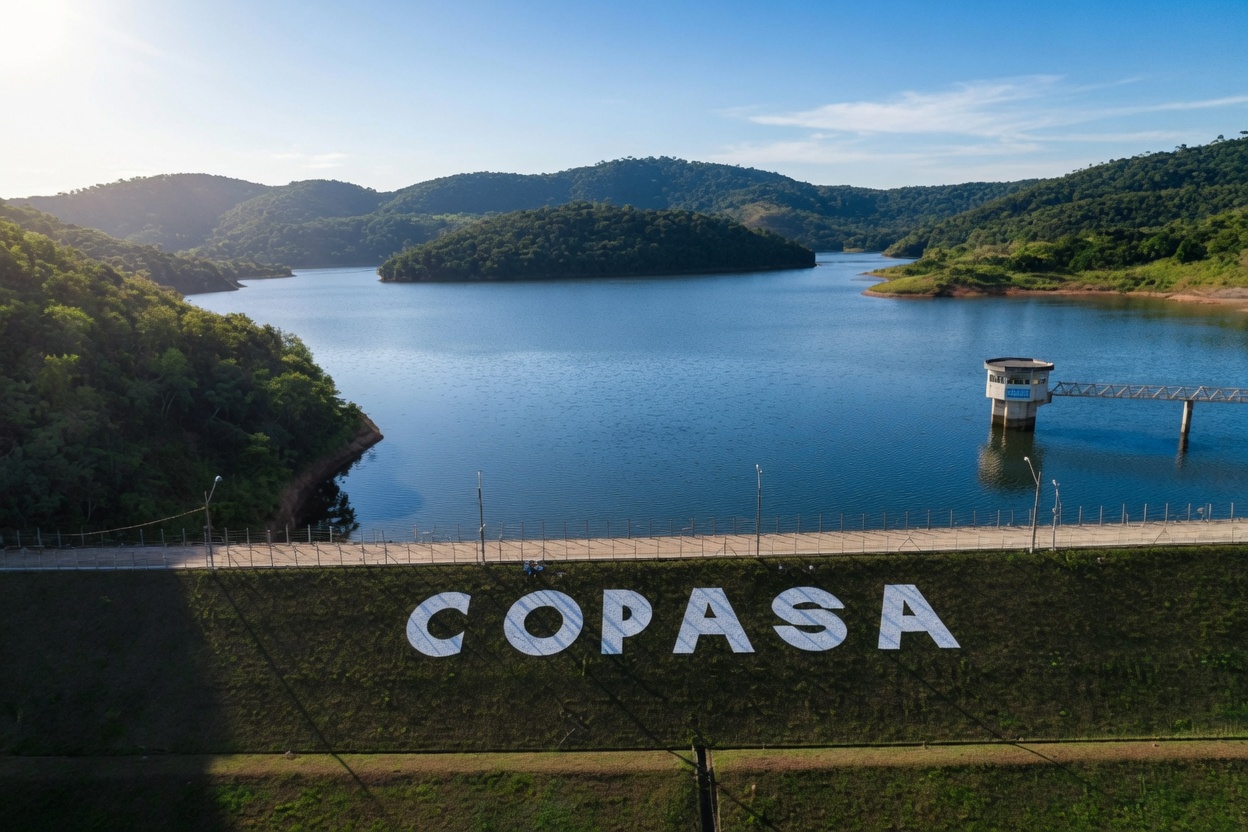 Barragem do Rio Juramento (ou Reservatório de Juramento), da Copasa, em Montes Claros (MG)