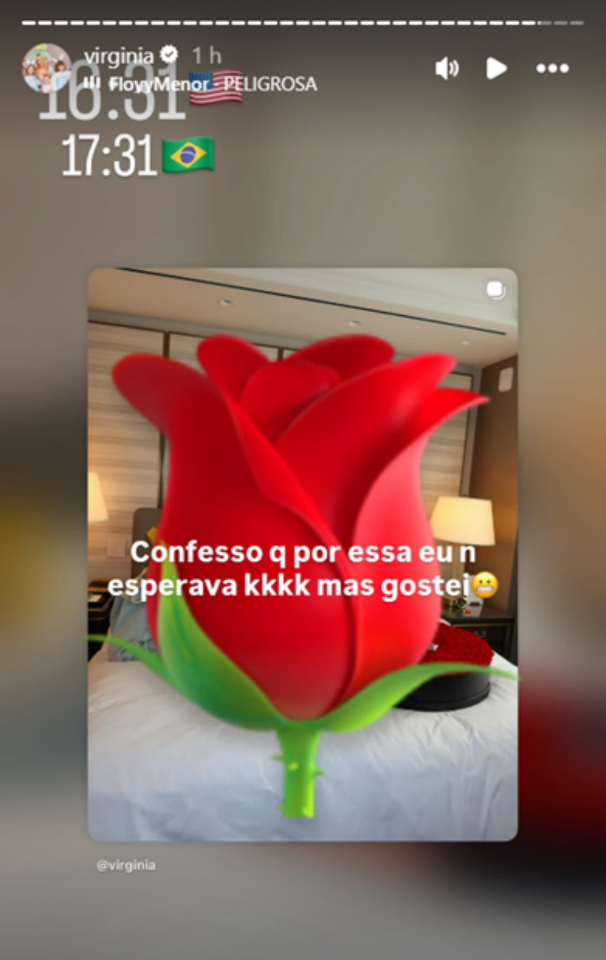 Márcia Sensitiva diz que Vini Jr. é "um banana na mão de Virginia" 21 Comentário de Virginia após receber flores
