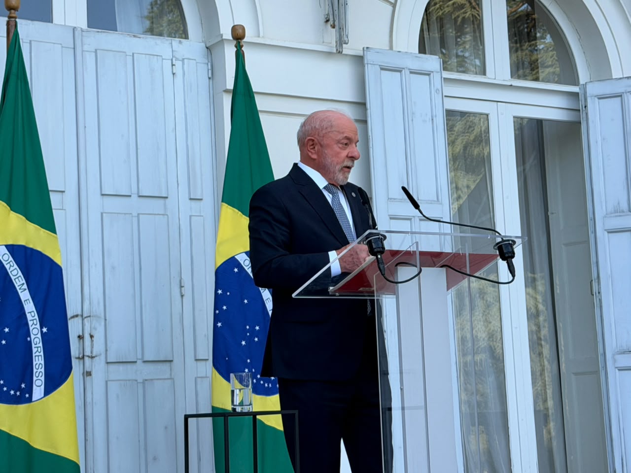 Lula em entrevista coletiva após o G7