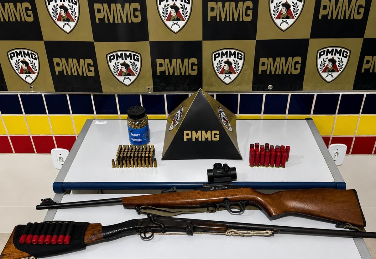 armas apreendidas em aldeia indígena