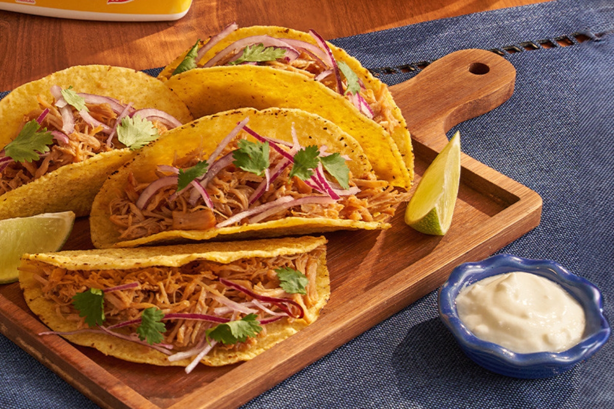 Tacos de carne de porco