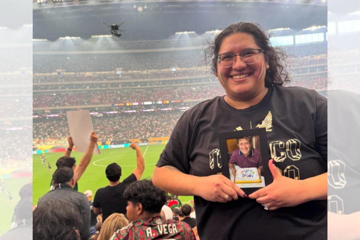 Após morte do pai, filha cumpre promessa de infância na Copa do Mundo