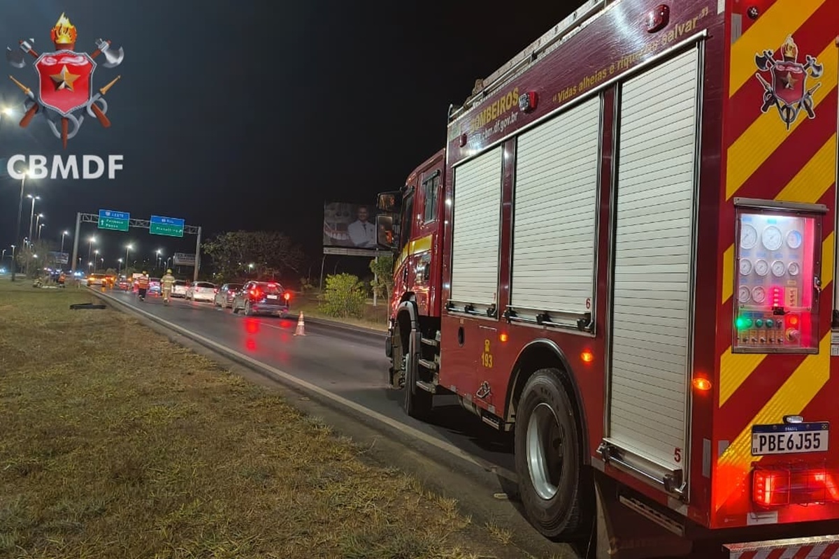 Homem morre atropelado enquanto atravessava a BR-020 no DF