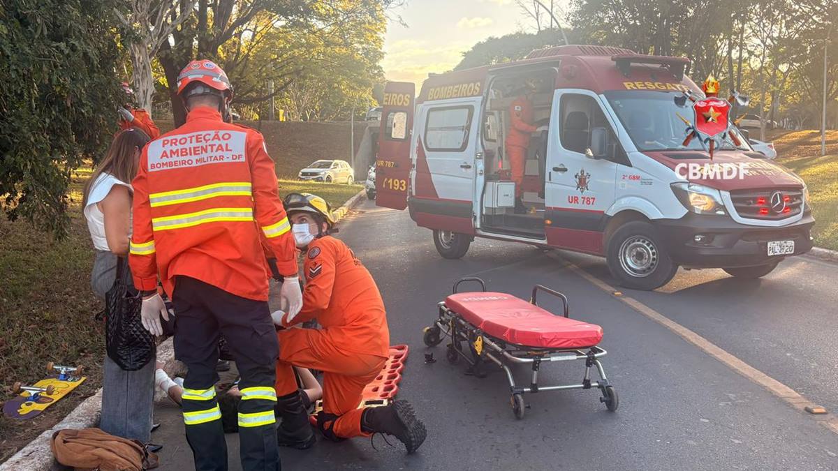 Adolescente que andava de skate é atropelado na Asa Norte