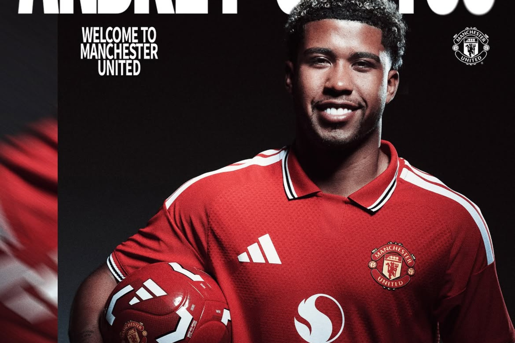 Manchester United anuncia a contratação do brasileiro Andrey Santos