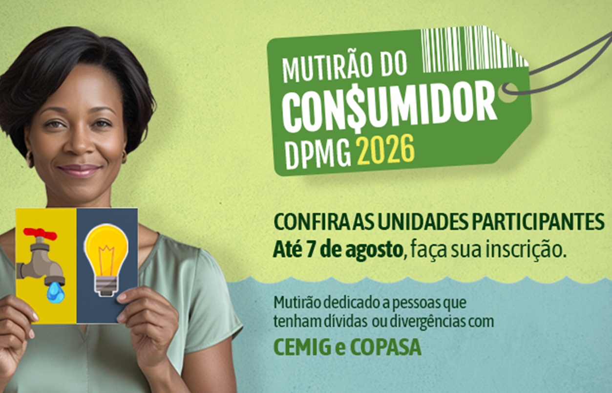 mutirão consumidor Defensoria Pública Minas Gerais