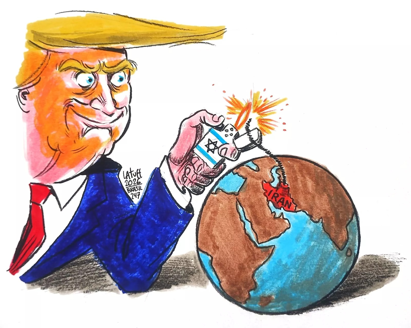 Charge de Carlos Latuff
