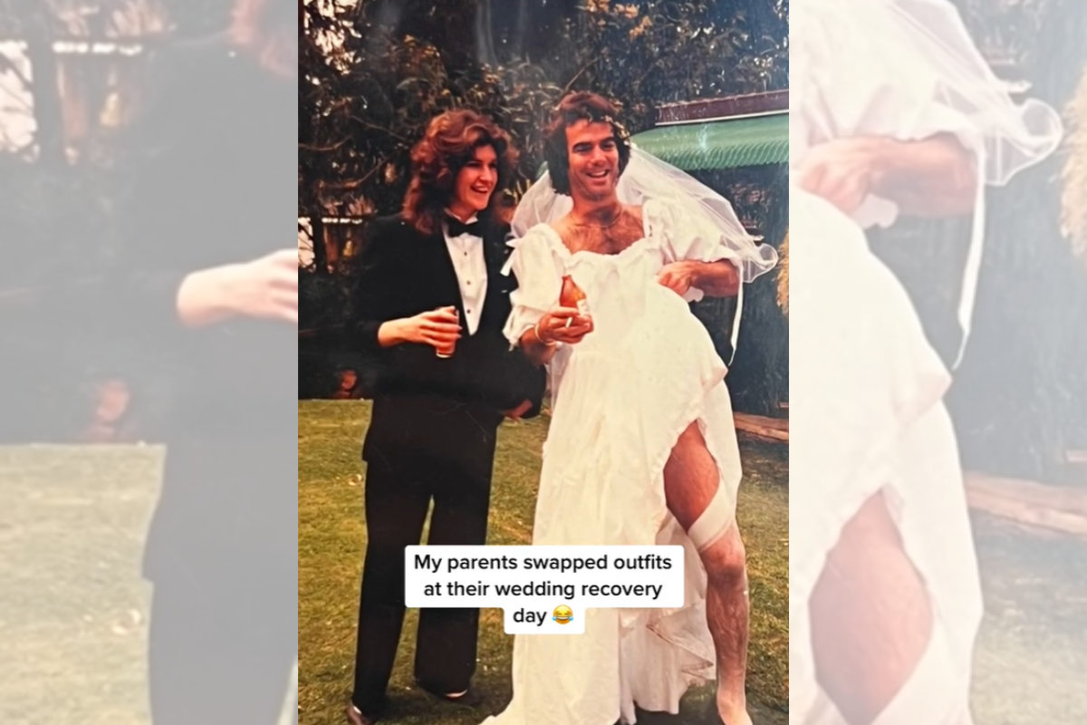 Casal recria tradição de casamento dos pais e encanta internautas
