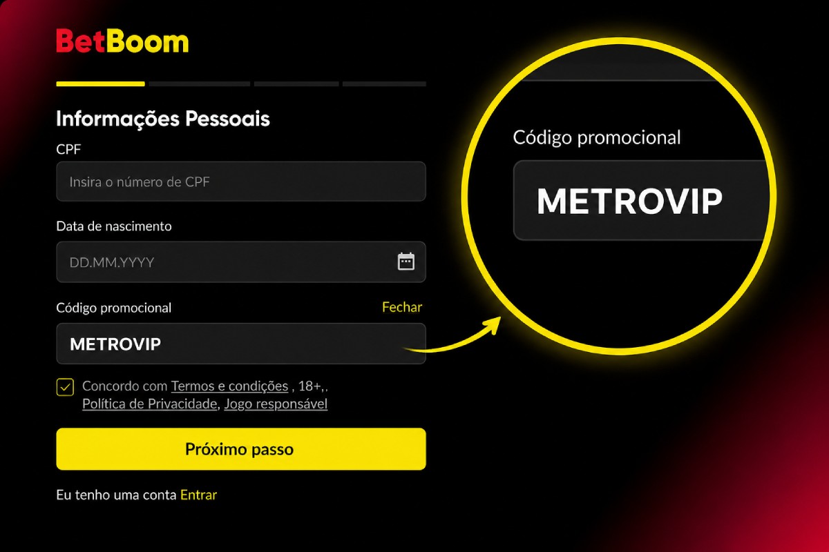 código promocional Betboom METROVIP