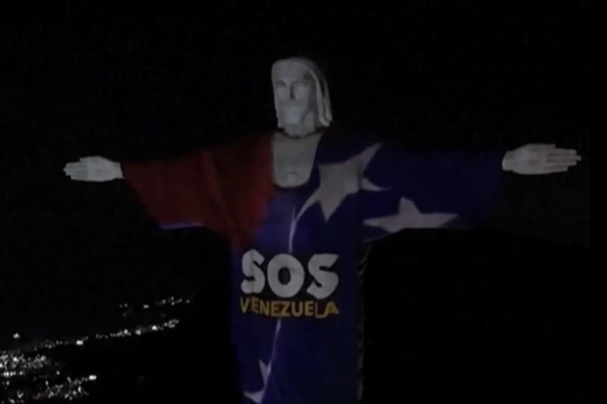 Cristo Redentor se une a Venezuela em ato de solidariedade
